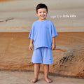 Sustainable blue kids' T-shirt by Earthlings United, crafted from soft organic cotton for comfort and durability